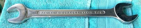 Sidchrome 3/4-7/8 BS Open end spanner 370mm long