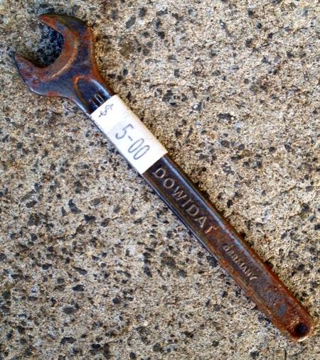 Single open end spanner - 10mm