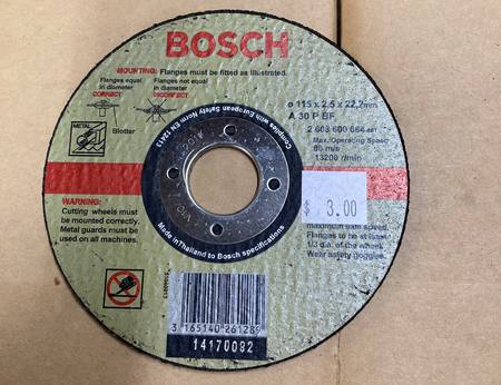 Cutting disc 115mm x 2.5mm