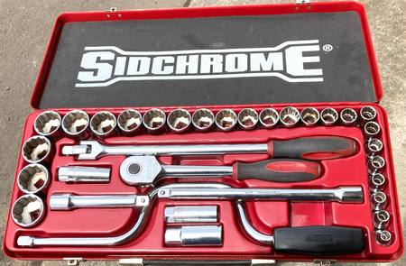 Sidchrome 1/2"dr metric socket set 8-32mm