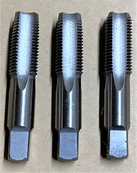 1/4" BSPF Tap set,taper,intermediate,bottoming