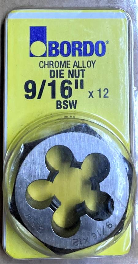 BSW Die nut 9/16" x 12