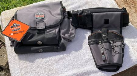 Tool belt with drill holster