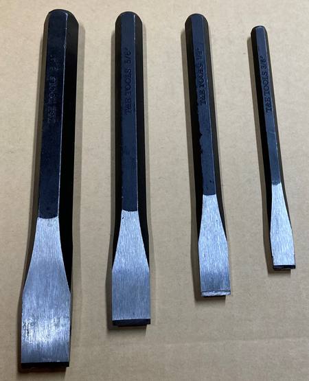 Cold Chisel Set , 3/8",1/2",5/8",3/4"