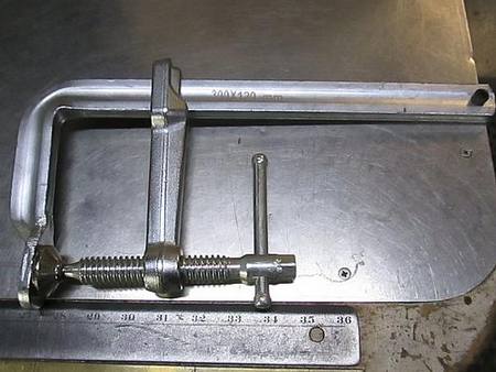 Steel f-clamp , 300mm x 120mm