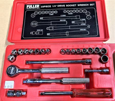 Fuller 1/4"dr socket set , 4-12mm , 3/16"-7/16"
