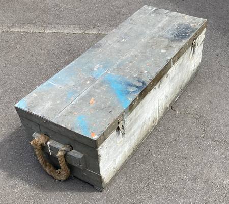 Plumbers tool box ,1m x 400 x 330mm , Baltic Pine , originally a milk crate