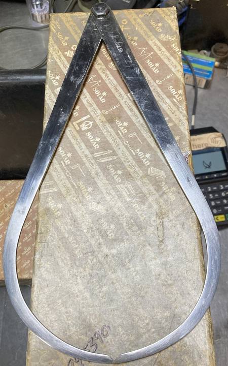 12" Firm joint caliper , outside shape