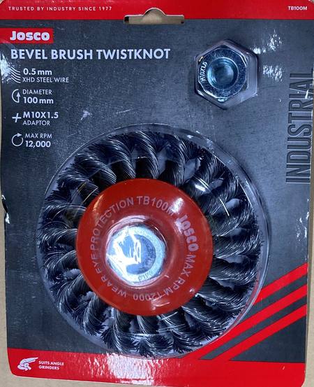 Josco bevel brush twistknot 100mm