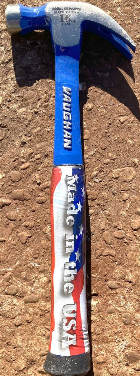 Vaughan 16oz hammer, solid steel
