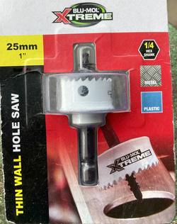 25mm thin wall holesaw