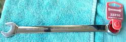 Sidchrome 21mm ring & open spanner 300mm long