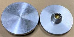Changeable pads with 80mm diameter and snap ring application