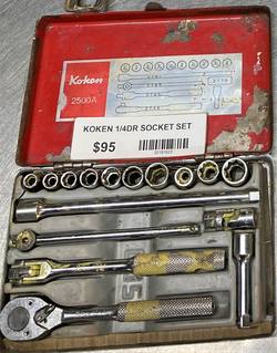 Koken  A/F 1/4"dr socket set