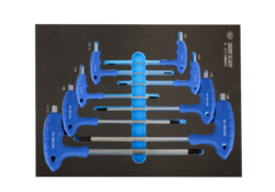 L-Type hex wrench set metric 2-10mm , eva foam tray