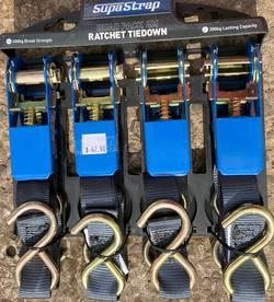 Supastrap Quad pack ratchet tiedown 4m